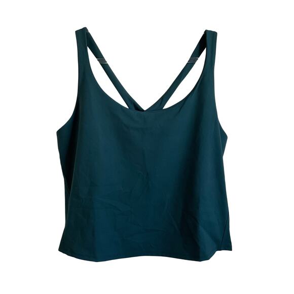 SPANX Green 2 in 1 Plus Size Athletic Cross Back Tank Top - Size 3X - Picture 1 of 7